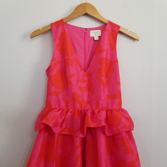 Kate Spade Pink Floral Midi Dress - Picture 3 of 10